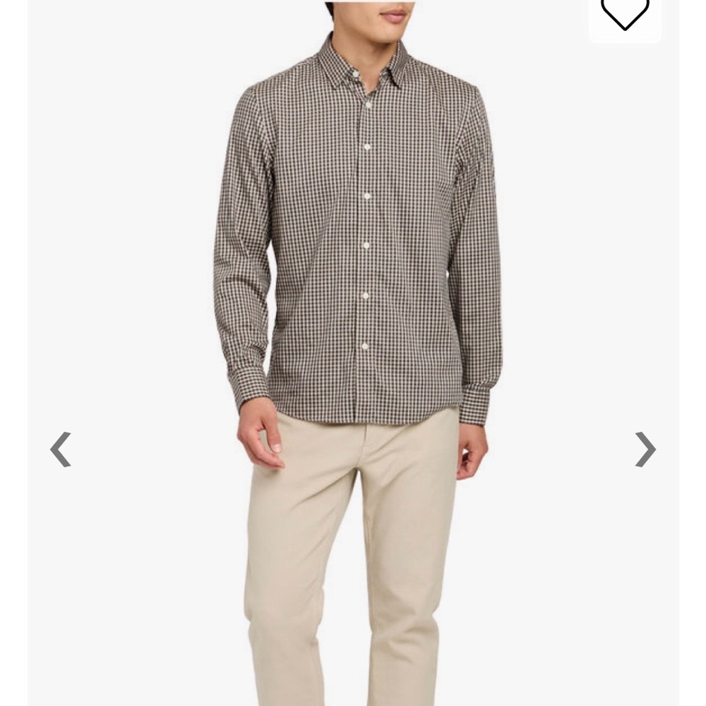 Faherty Men's Checkered Shirt - Black and Tan